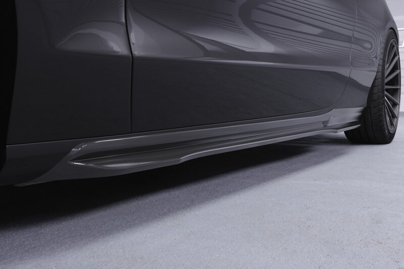 Faldones laterales para Audi A5 8T Coupé y Cabrio SS512-S Negro mate 2