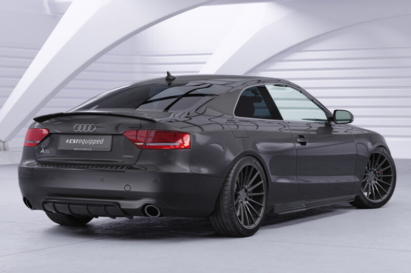 Faldones laterales para Audi A5 8T Coupé y Cabrio SS512-S Negro mate 6