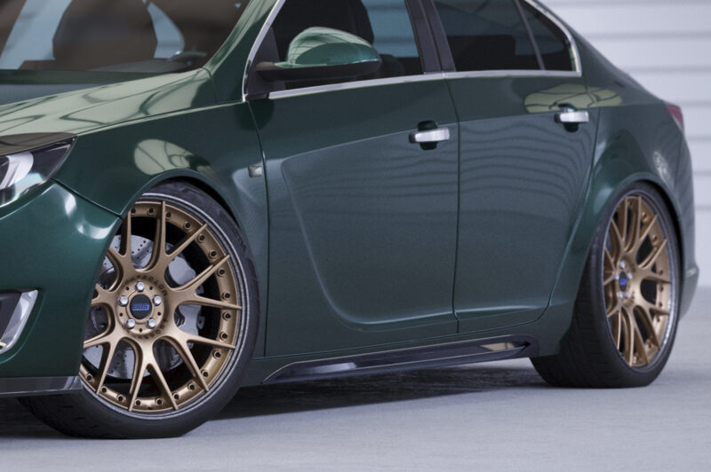 Faldones laterales para Opel Insignia A SS516-S Negro mate 3