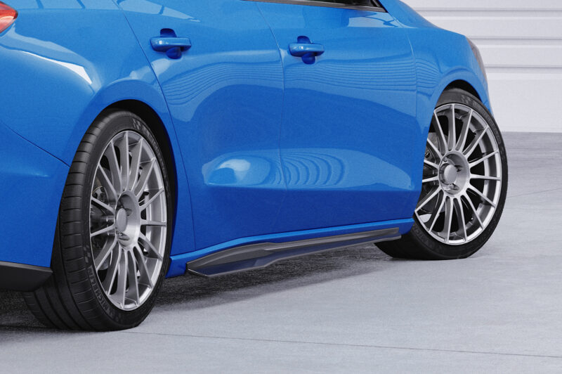 Faldones laterales para Ford Focus MK4 Tournament ST/ST-Line SS519-S Negro mate 5