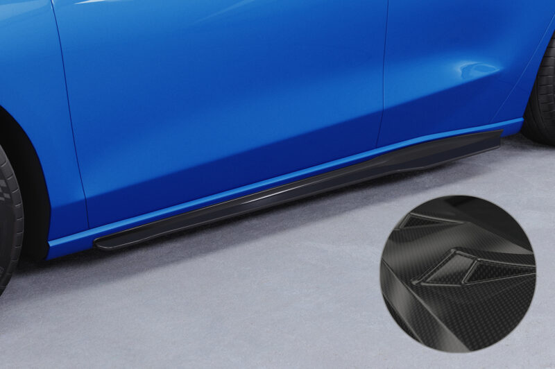 Faldones laterales para Ford Focus MK4 Tournament ST/ST-Line SS519-C Carbon look 1