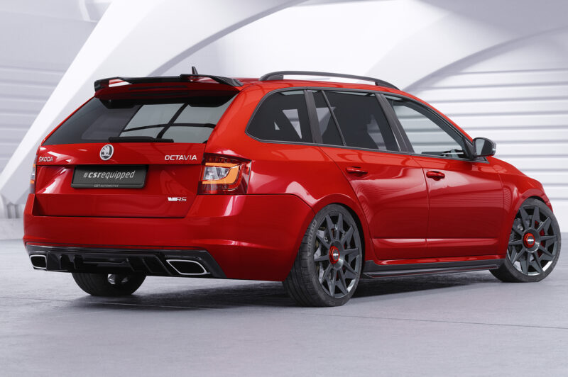 Faldones laterales para Skoda Octavia 3 Tipo 5E SS523-S Negro mate 6