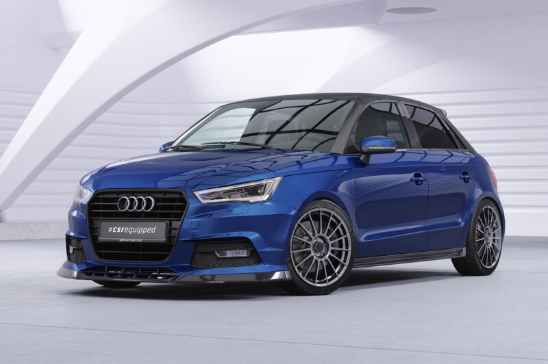 Faldones laterales para Audi A1 (8X) SS524-S Negro mate 4