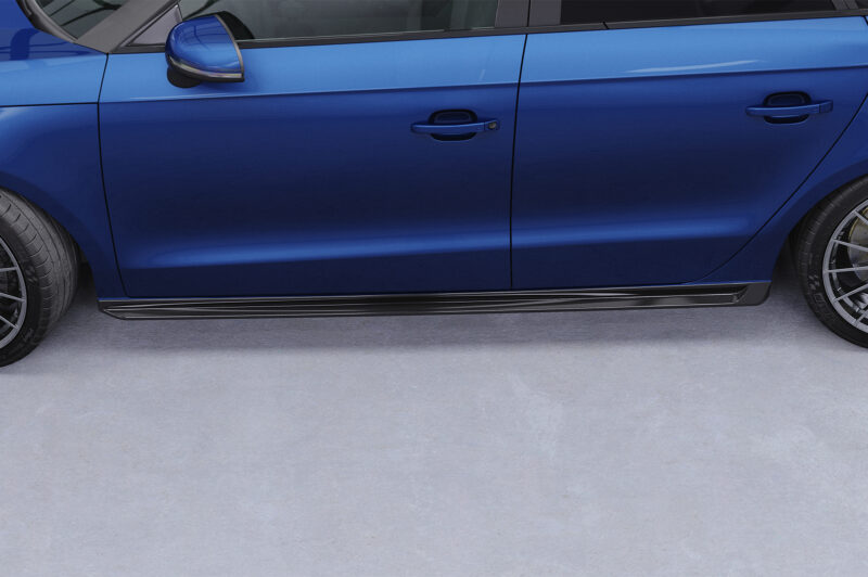 Faldones laterales para Audi A1 (8X) SS524-S Negro mate 5