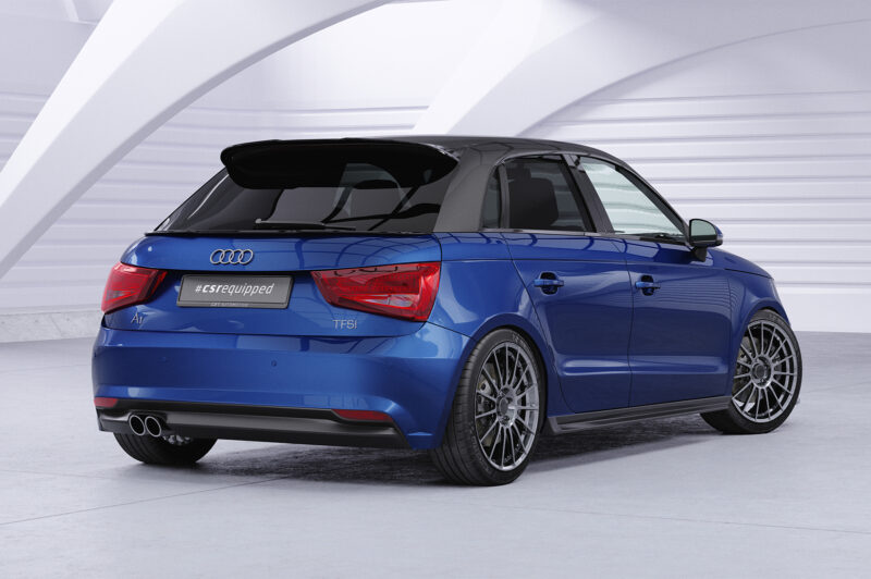 Faldones laterales para Audi A1 (8X) SS524-S Negro mate 6