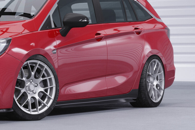 Faldones laterales para Opel Astra K SS526-S Negro mate 3