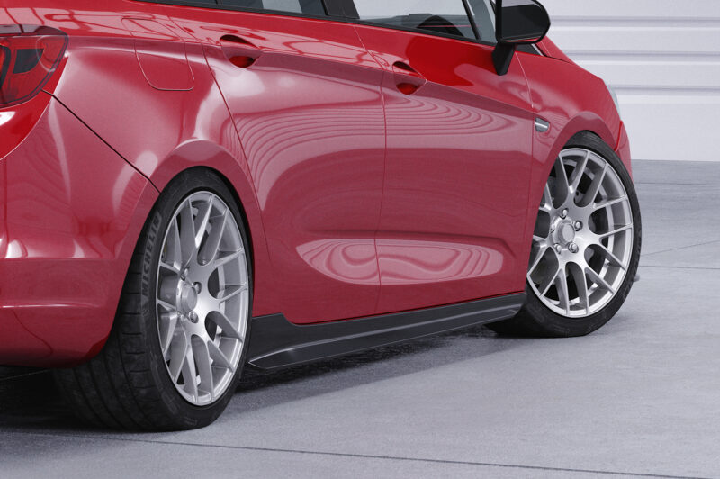 Faldones laterales para Opel Astra K SS526-S Negro mate 5