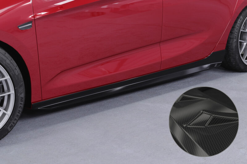 Faldones laterales para Opel Astra K SS526-C Carbon look 1
