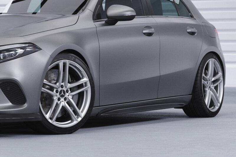 Faldones laterales para Mercedes-Benz Clase A (W177) SS527-S Negro mate 3