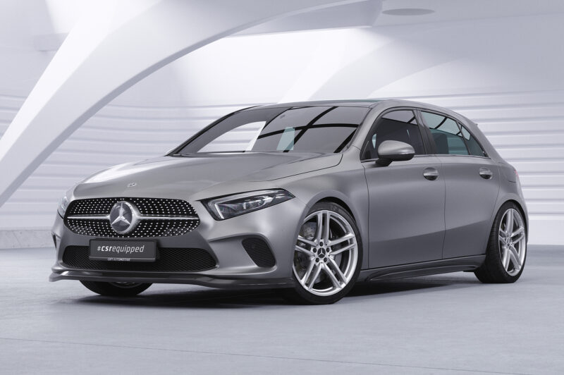 Faldones laterales para Mercedes-Benz Clase A (W177) SS527-S Negro mate 4