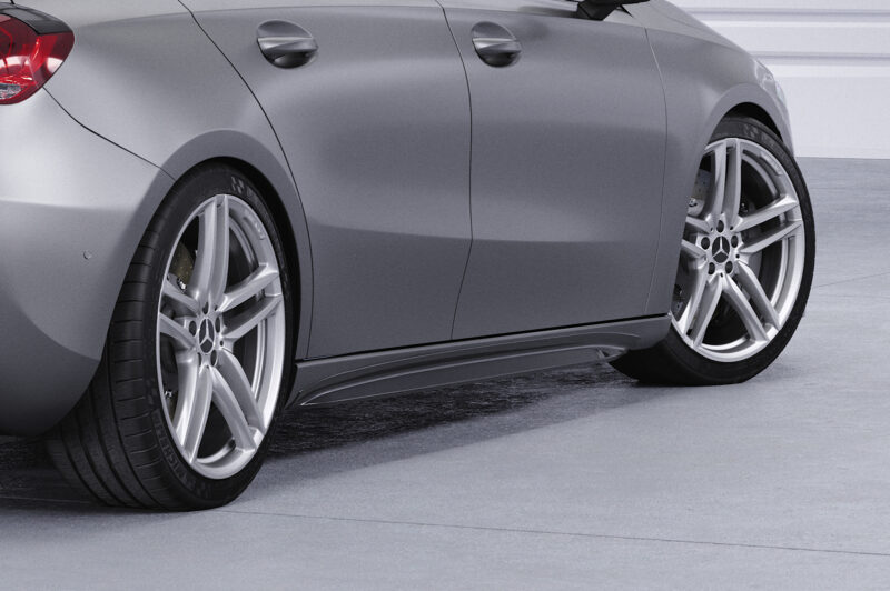 Faldones laterales para Mercedes-Benz Clase A (W177) SS527-S Negro mate 5