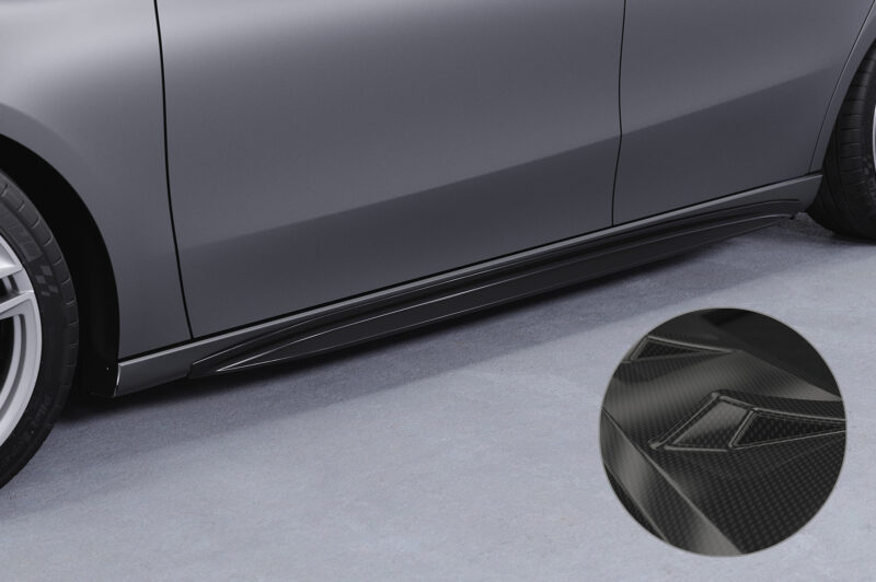 Faldones laterales para Mercedes-Benz Clase A (W177) SS527-C Carbon look 1