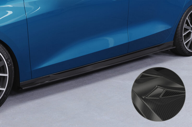 Faldones laterales para Audi A3 (8Y) SS528-C Carbon look 1