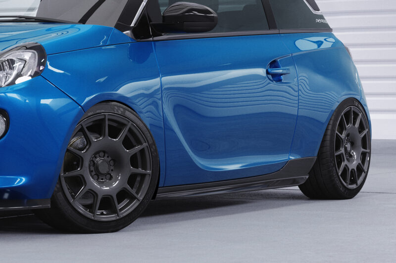 Faldones laterales para Opel Adam SS531-S Negro mate 3
