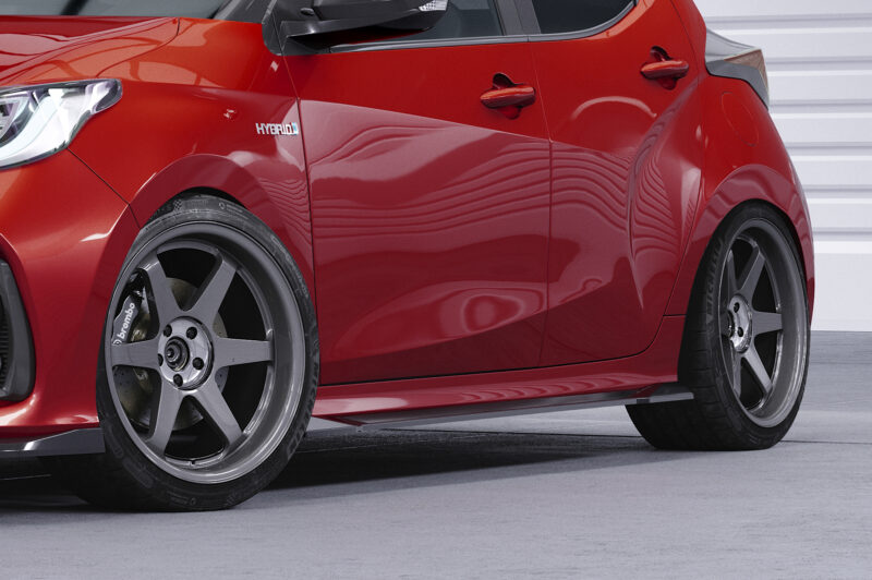 Faldones laterales para Toyota Yaris 4 (XP21) SS534-S Negro mate 3