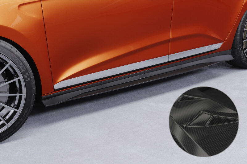 Faldones laterales para Renault Clio 5 SS536-C Carbon look 1