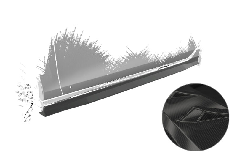 Faldones laterales para VW Golf 8 R SS538-K Cobre mate 2