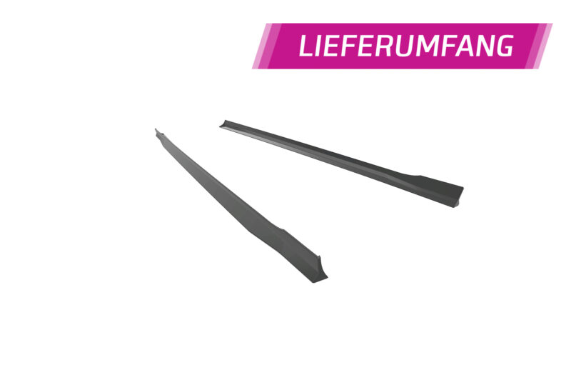 Faldones laterales para VW Golf 8 R SS538-S Negro mate 5