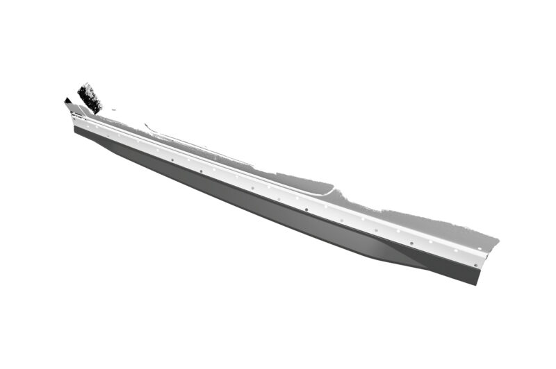Faldones laterales para Audi A3 8V Cabrio S-Line SS539-S Negro mate 3