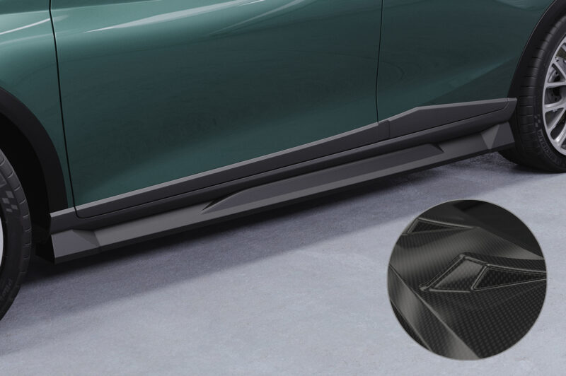Faldones laterales para Hyundai Bayon SS540-C Carbon look 1