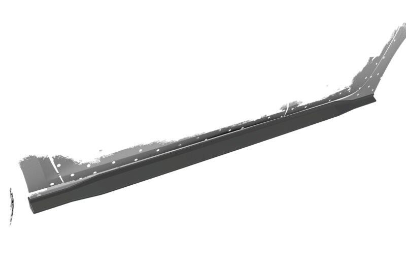 Faldones laterales para Opel Corsa F SS541-S Negro mate 2