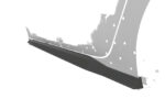 Faldones laterales para Opel Corsa F SS541-S Negro mate 3