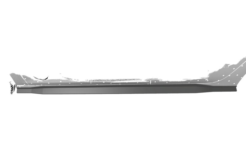 Faldones laterales para Opel Corsa F SS541-S Negro mate 4