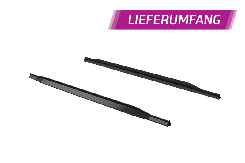 Faldones laterales para Opel Corsa F SS541-S Negro mate 5