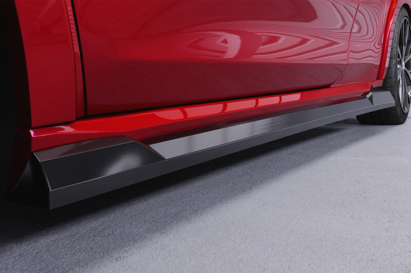 Faldones laterales para Peugeot 208 (1.a Gen) GTi SS544-S Negro mate 2