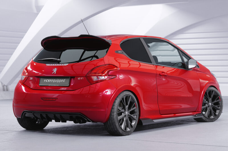 Faldones laterales para Peugeot 208 (1.a Gen) GTi SS544-S Negro mate 6