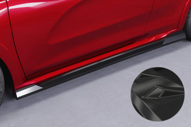 Faldones laterales para Peugeot 208 (1.a Gen) GTi SS544-C Carbon look 1
