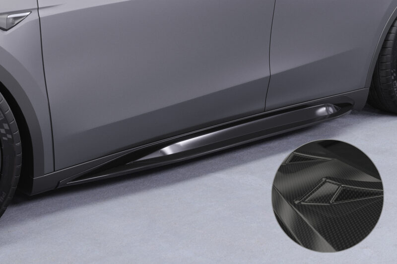 Faldones laterales para Tesla Model Y SS545-C Carbon look 1