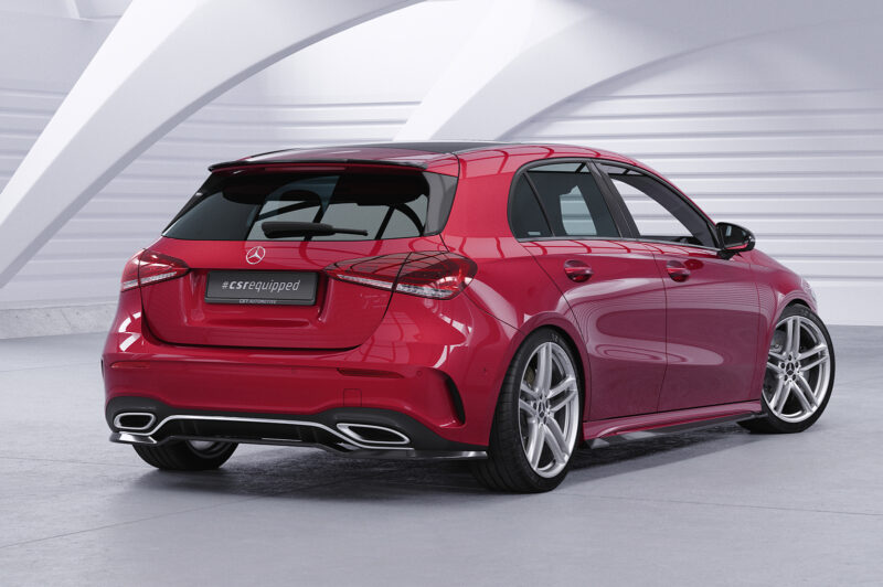 Faldones laterales para Mercedes-Benz Clase A (W177) AMG/AMG-Line SS547-S Negro mate 6