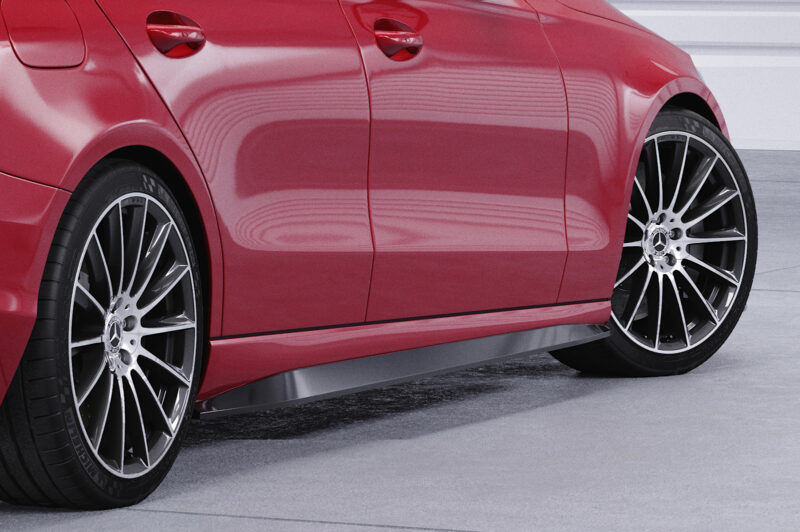 Faldones laterales para Mercedes Benz Clase C W206 / S206 SS552-S Negro mate 5