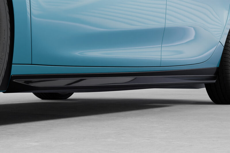 Faldones laterales para Renault Zoe SS561-S Negro mate 2