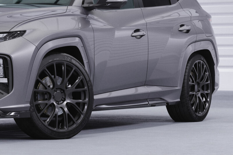 Faldones laterales para Hyundai Tucson 4 (NX4) N-Line SS570-S Negro mate 3