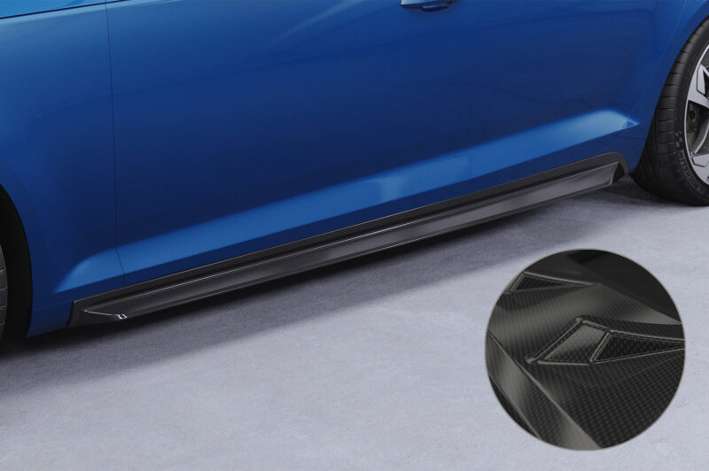 Faldones laterales para Audi A4 B9 (Tipo 8W) SS572-C Carbon look 1