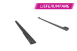 Faldones laterales para Honda Civic Type R FK8 SS573-S Negro mate 5