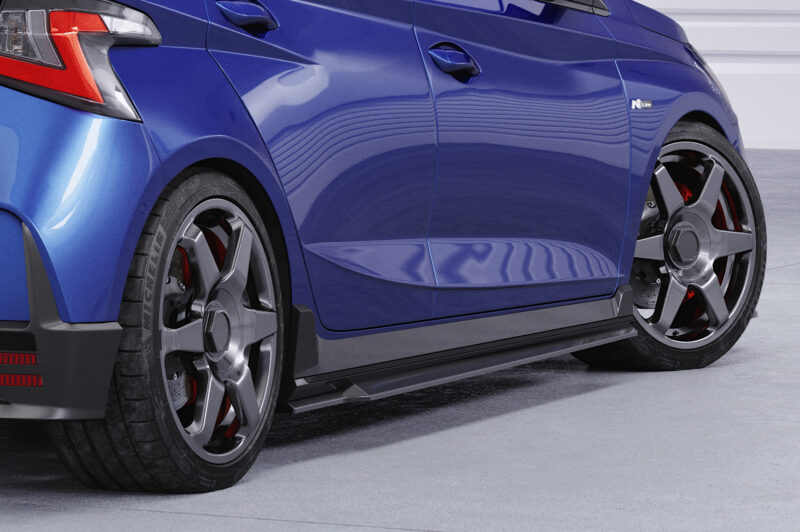 Faldones laterales para Hyundai I20 (BC3) N-Line SS574-S Negro mate 5