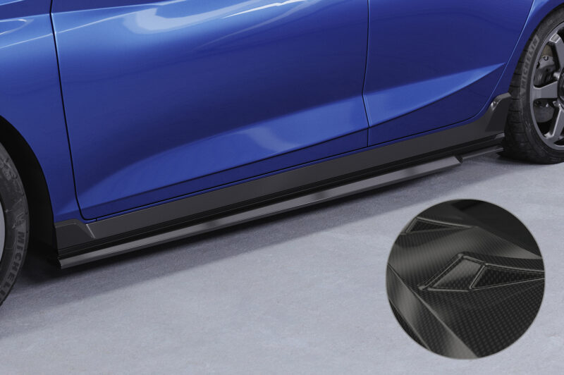 Faldones laterales para Hyundai I20 (BC3) N-Line SS574-C Carbon look 1