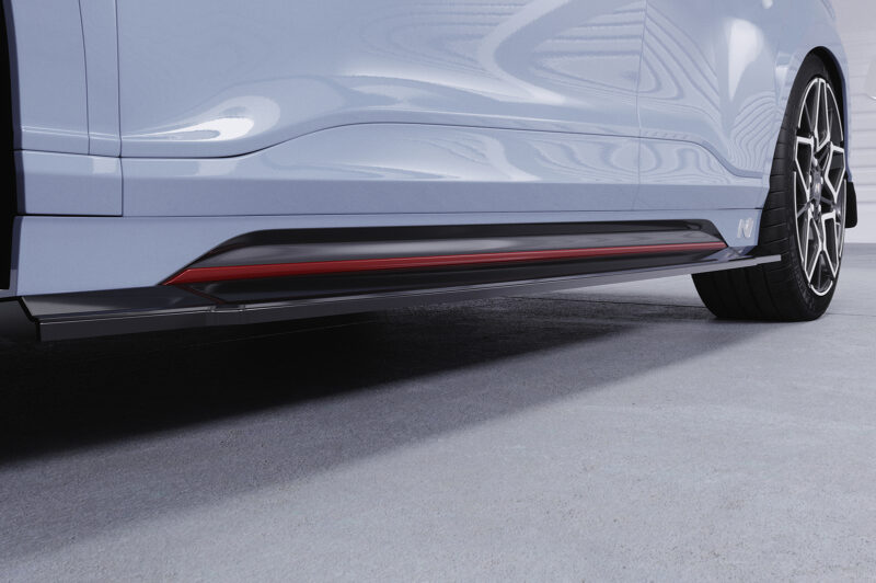 Faldones laterales para Hyundai Kona (1.a generación) N/N-Line SS577-S Negro mate 2