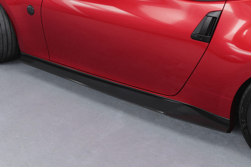 Faldones laterales para Nissan 370Z (Z34) SS579-S Negro mate 2