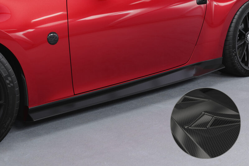 Faldones laterales para Nissan 370Z (Z34) SS579-C Carbon look 1