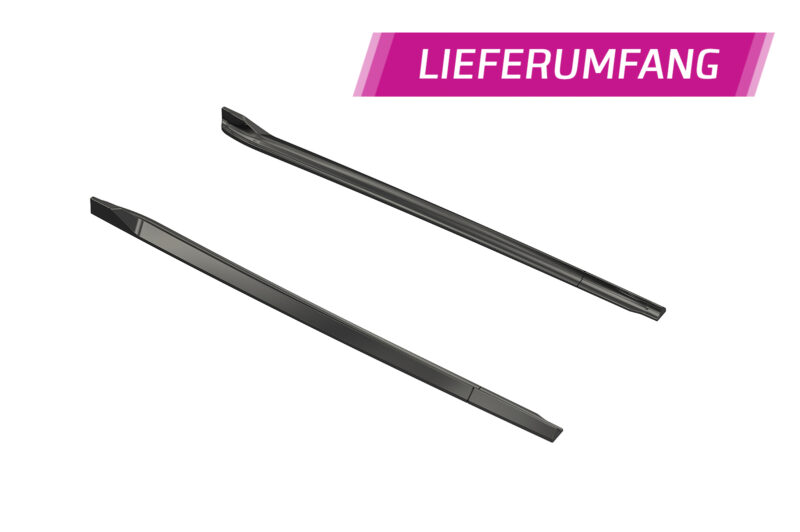 Faldones laterales para BMW Serie 6 E63 / E64 SS586-S Negro mate 5