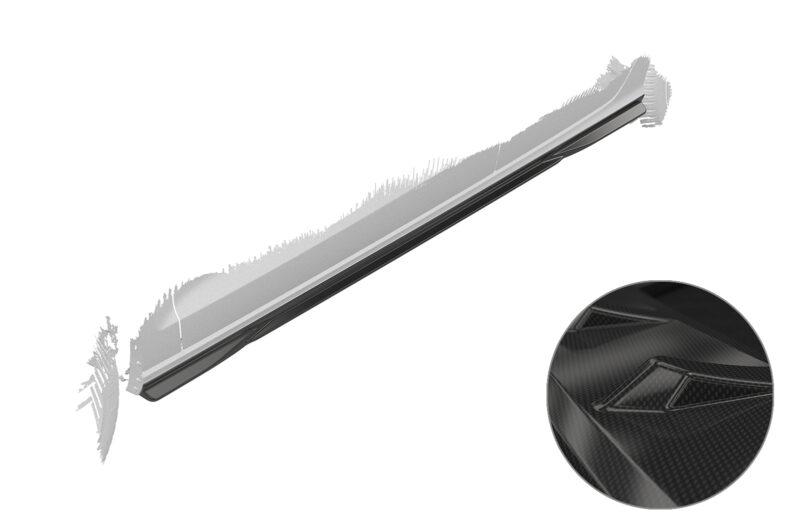 Faldones laterales para Audi A3 8V Limo SS588-C Carbon look 1