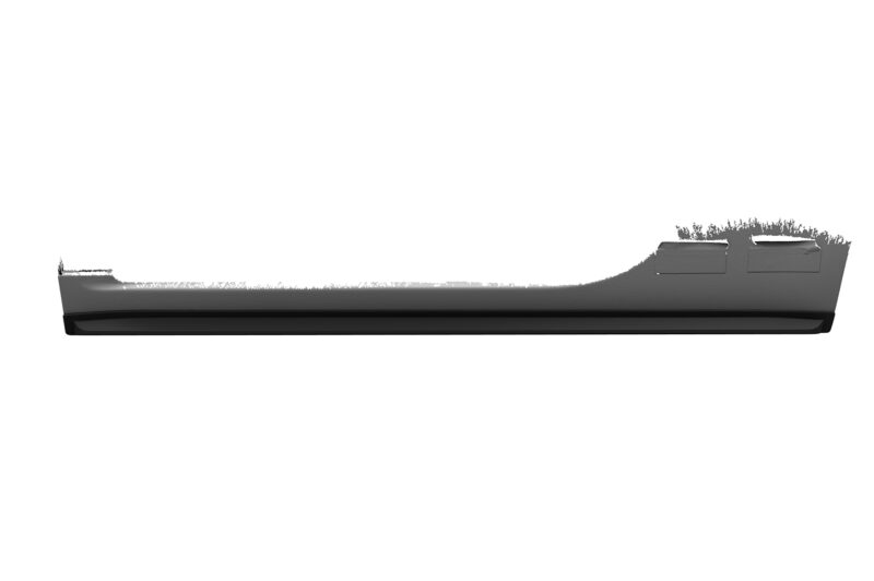 Faldones laterales para Fiat 500 SS589-S Negro mate 3
