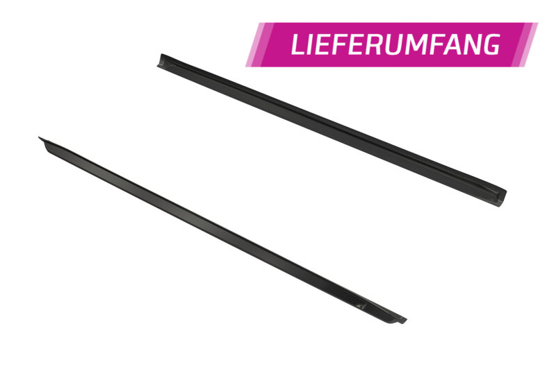 Faldones laterales para Fiat 500 SS589-S Negro mate 4