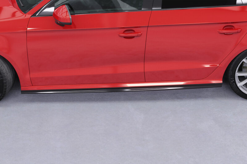 Faldones laterales para Audi A3 8V SS590-S Negro mate 5
