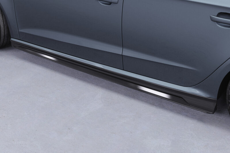 Faldones laterales para Audi A3 8V Sportback (no S / S-Line) SS593-S Negro mate 2