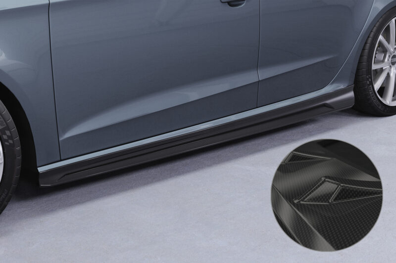 Faldones laterales para Audi A3 8V Sportback (no S / S-Line) SS593-C Carbon look 1